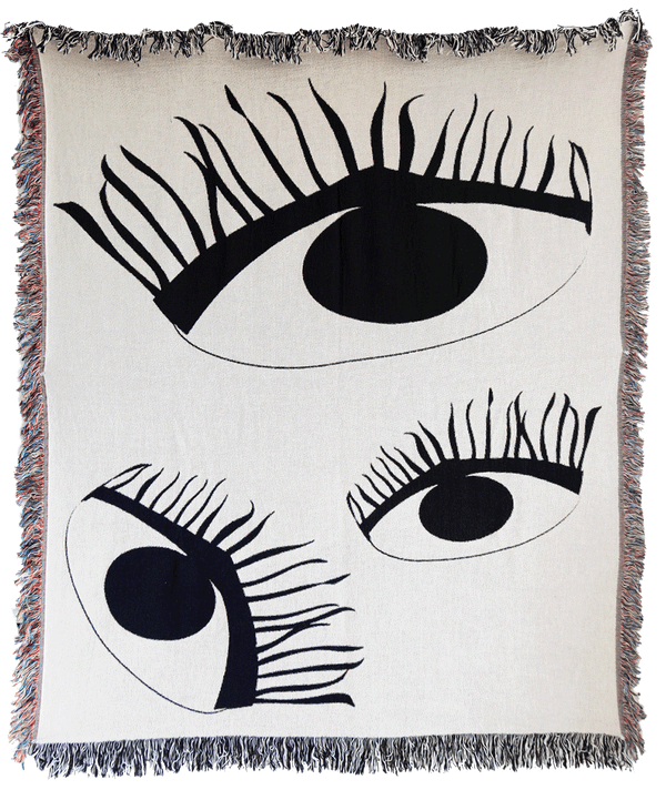 Third Eye Woven Throw Blankets