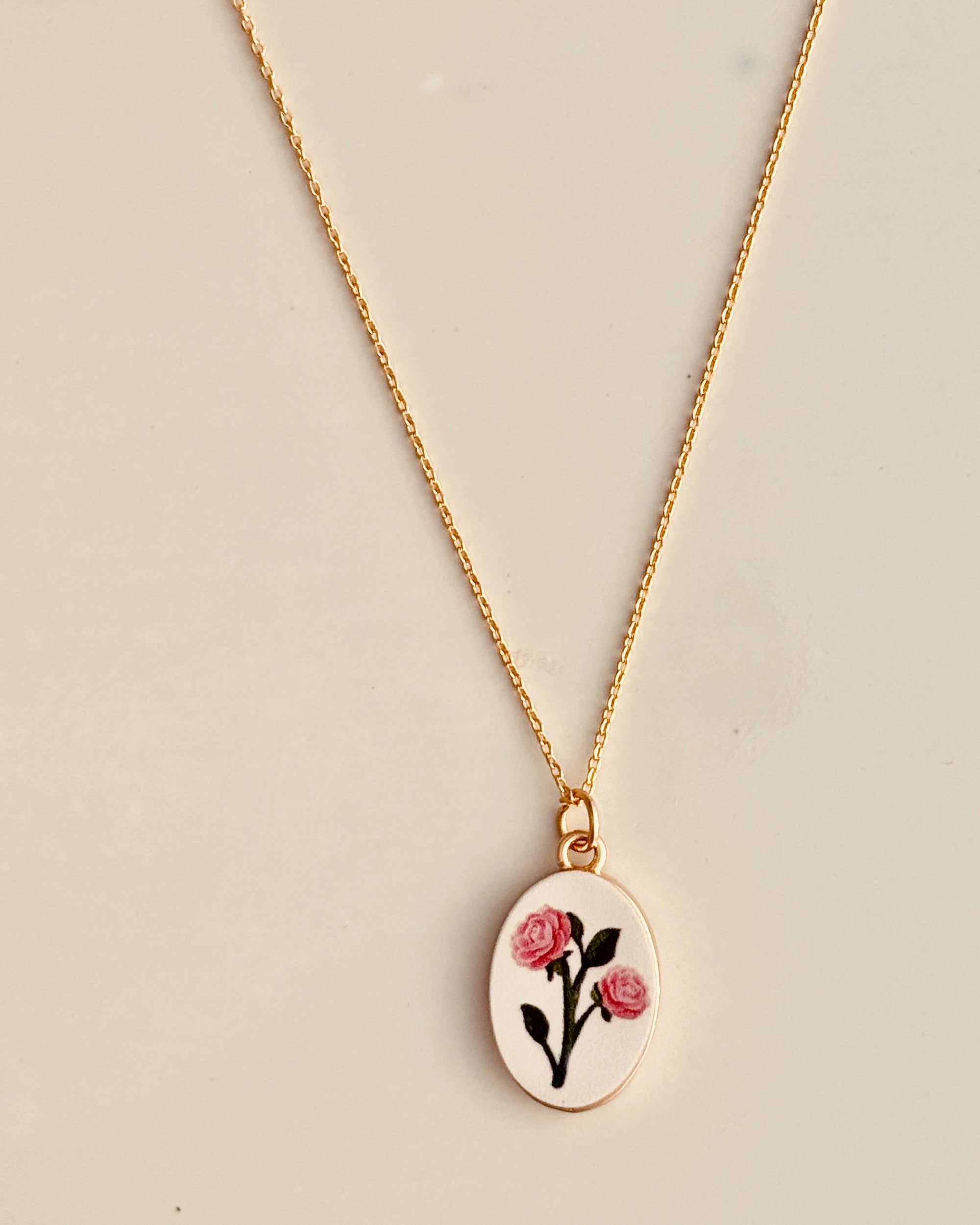 Afternoon Roses Necklace