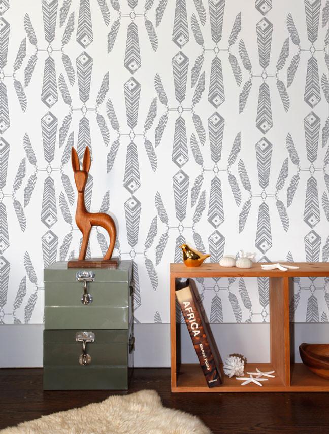 Indian Summer Wallpaper in Glimmer design by Aimee Wilder