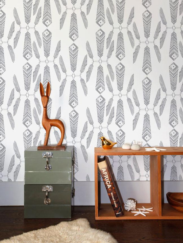 Indian Summer Wallpaper in Glimmer design by Aimee Wilder