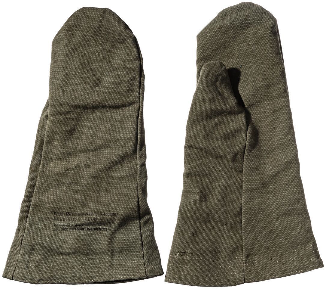 vintage tent fabric mittens design by puebco 6