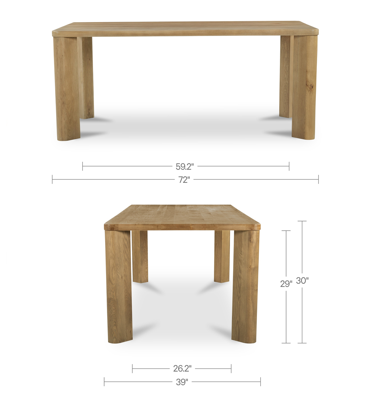 Segment Dining Table Wood