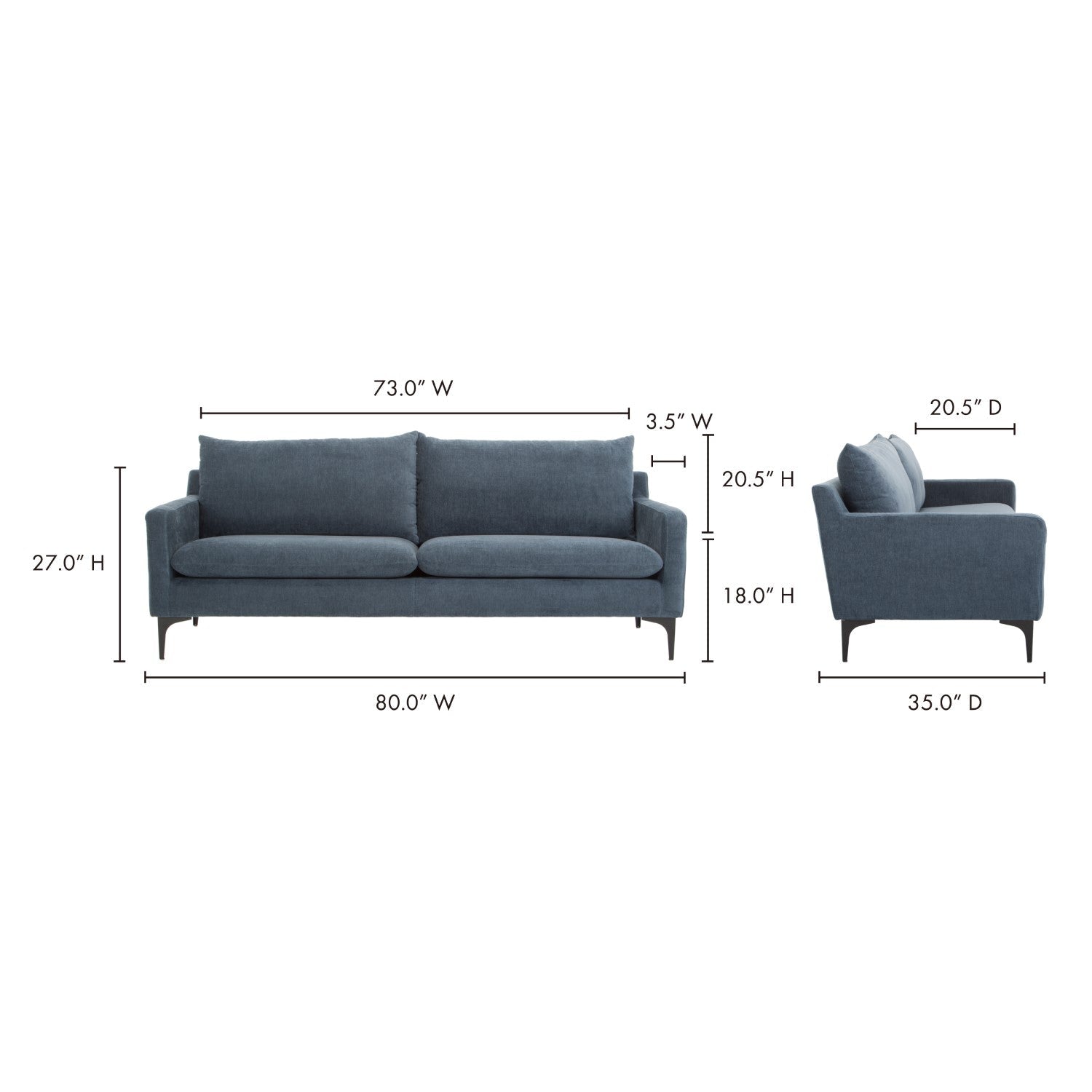 Paris Sofa Blue 7