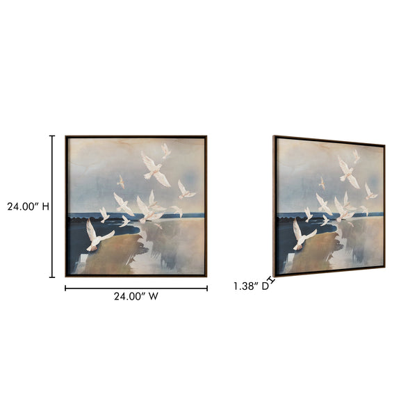 Flock Framed Painting Moes Home Collection Mhc Jq 1044 37 5