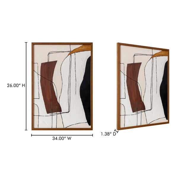 Voyager Framed Painting Moes Home Collection Mhc Jq 1046 37 5