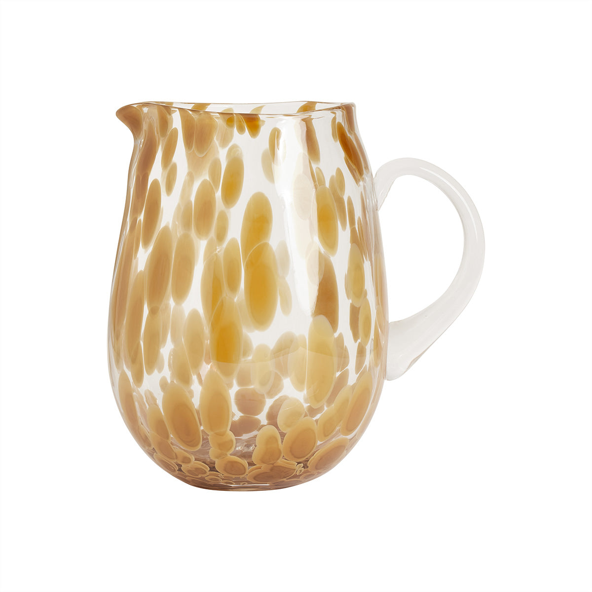jali water carafe in amber 1