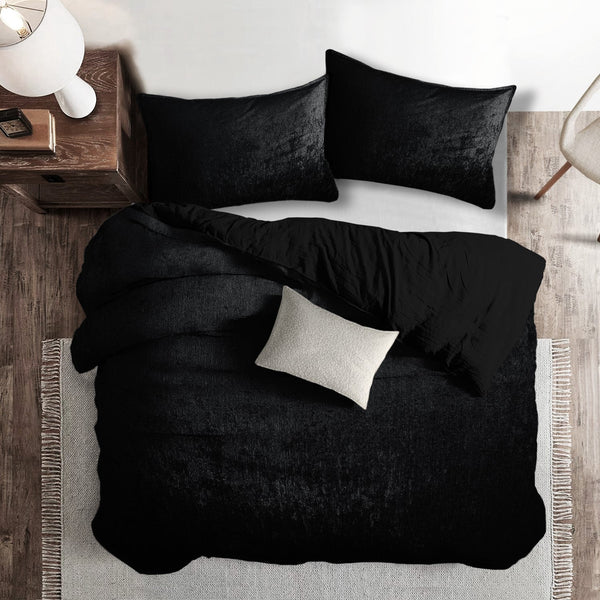 Juno Velvet Black Bedding 5