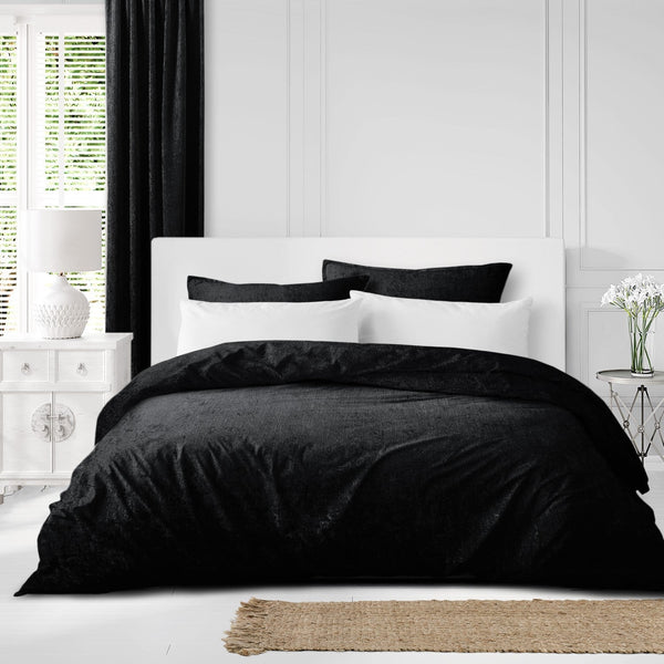 Juno Velvet Black Bedding 4