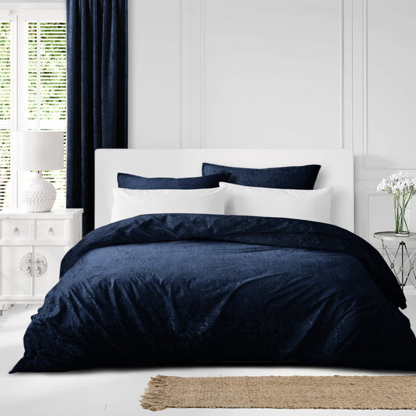 Juno Velvet Navy Bedding 4