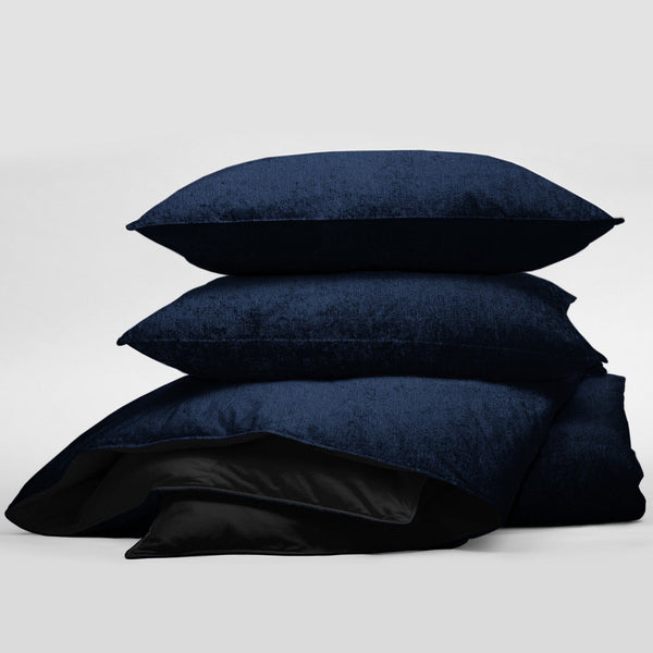 Juno Velvet Navy Bedding 3