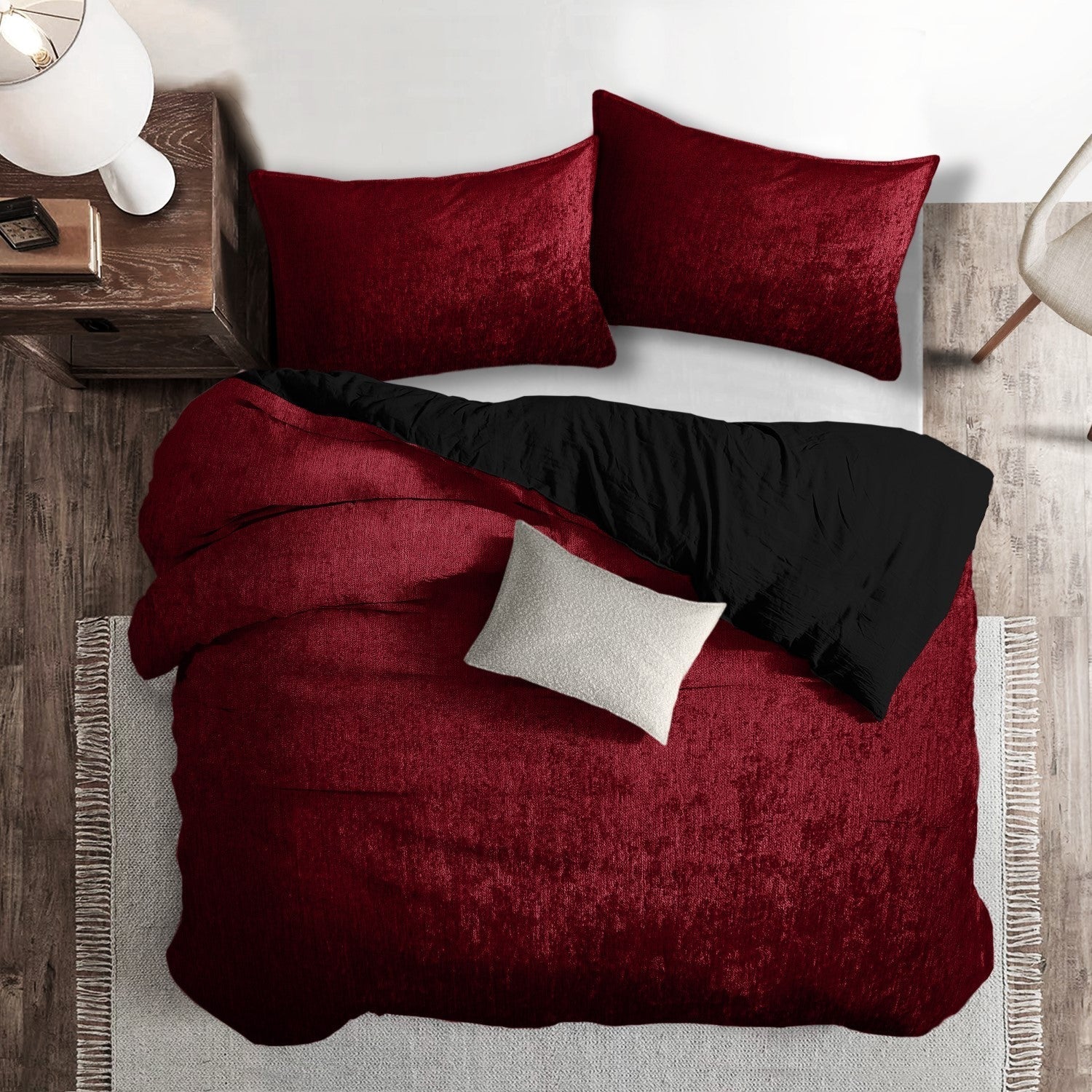 Juno Velvet Red Bedding 5