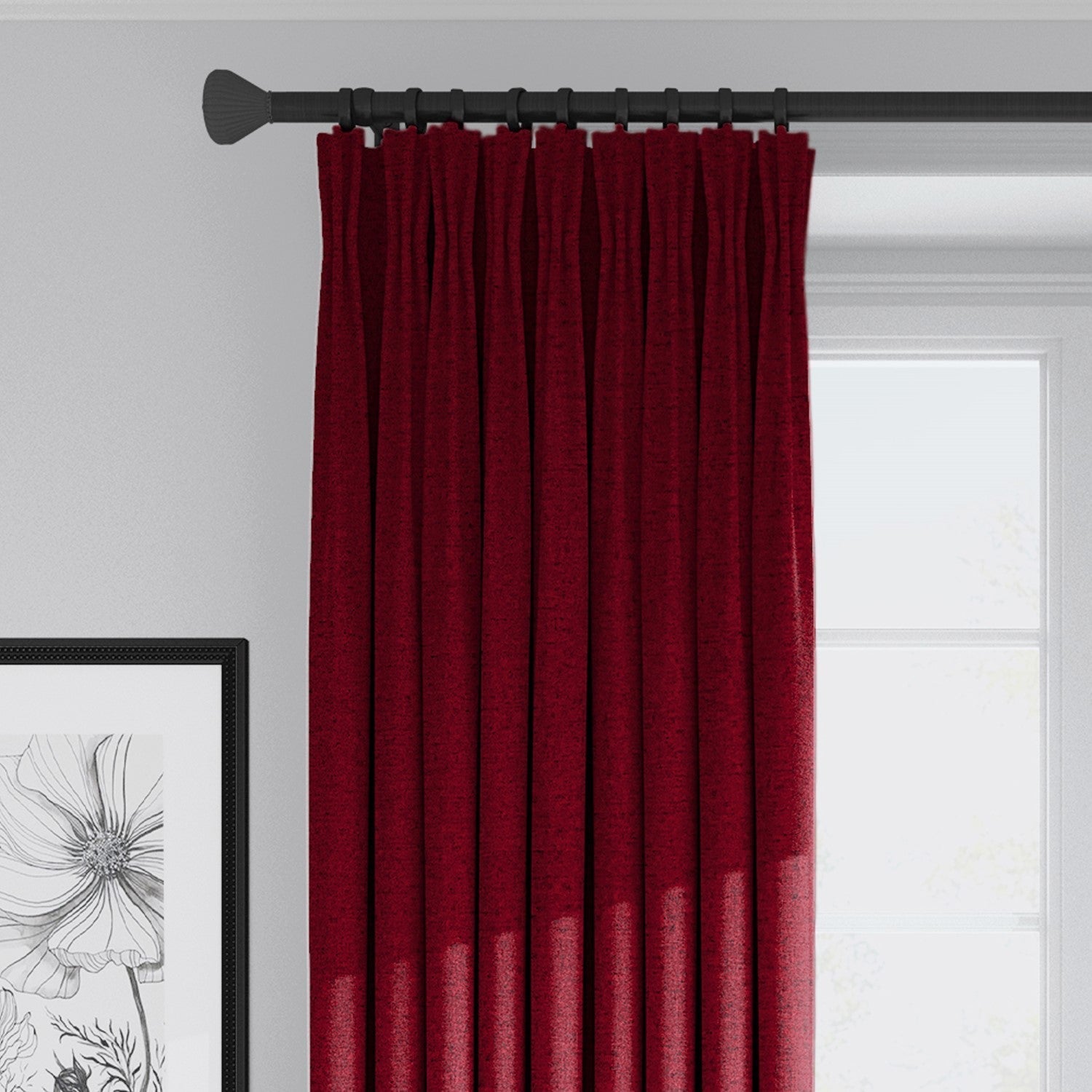 Juno Velvet Red Drapery 2