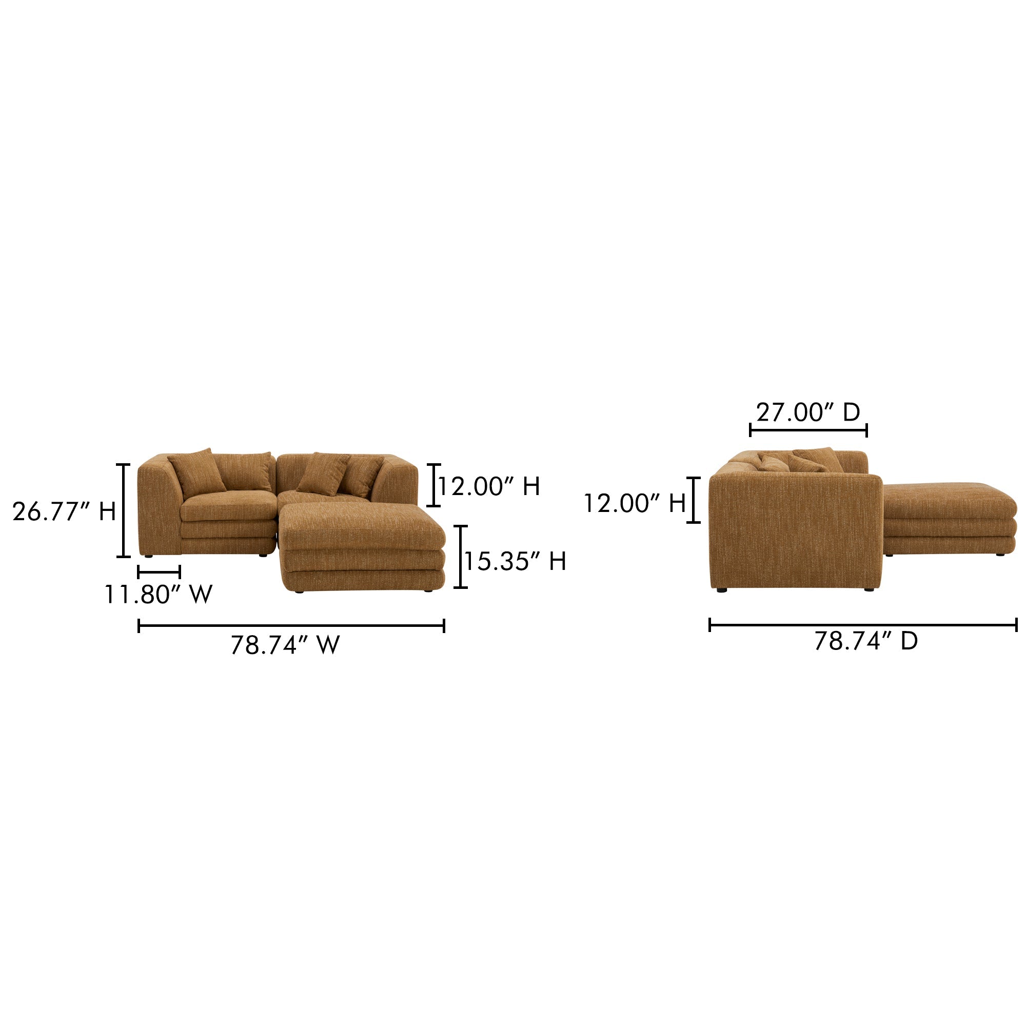 Lowtide Nook Modular Sectional Moes Home Collection Mhc Kq 1038 09 11
