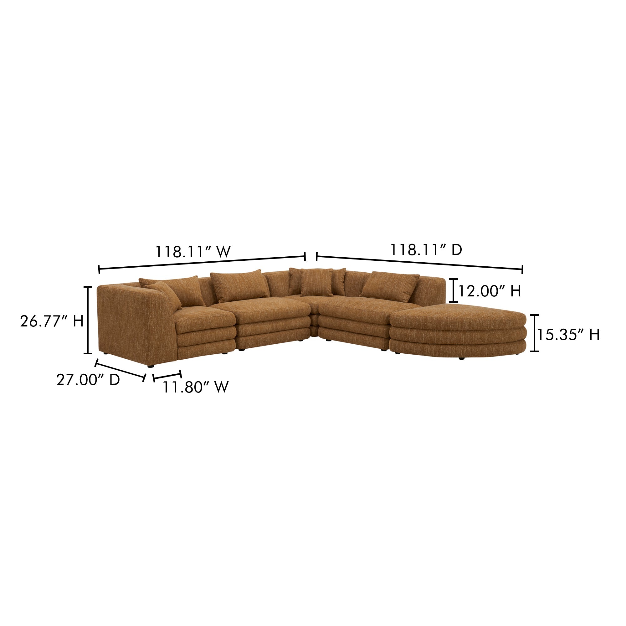 Lowtide Alcove Modular Sectional Moes Home Collection Mhc Kq 1042 09 7