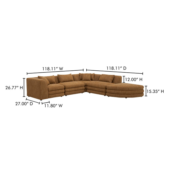 Lowtide Alcove Modular Sectional Moes Home Collection Mhc Kq 1042 09 7