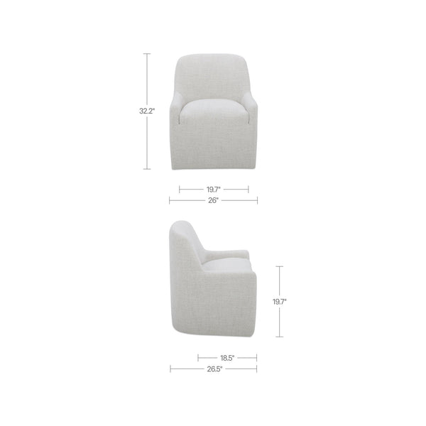 Maisie Rolling Dining Chair
