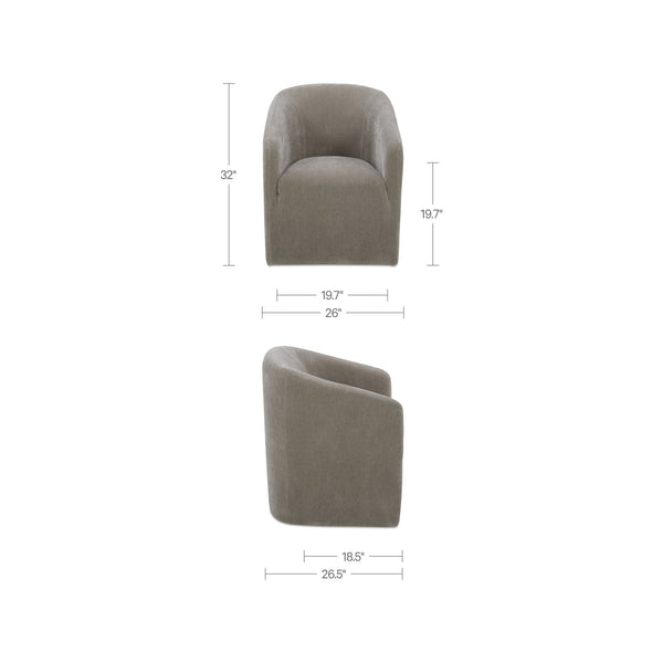 Sandy Rolling Dining Chair