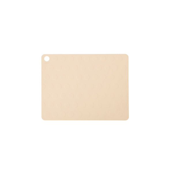 placemat dotto 2 pcs pack vanilla by oyoy 1