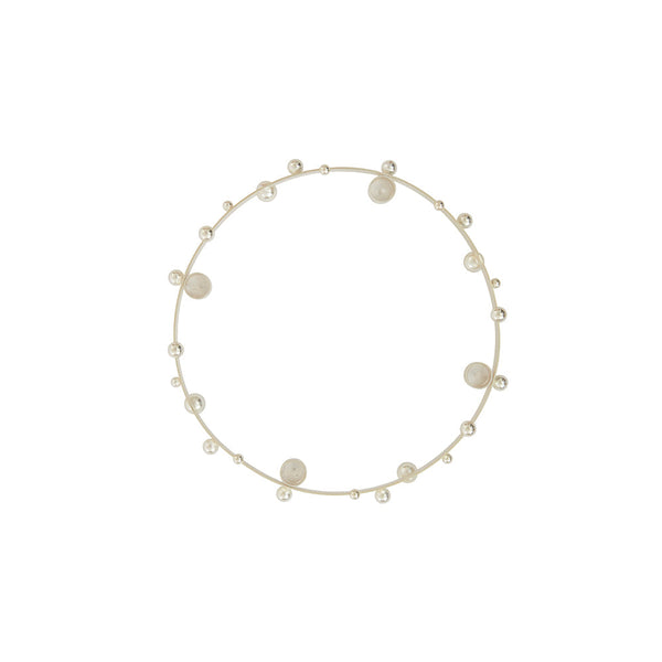 pearl advent candleholder silver by oyoy 2