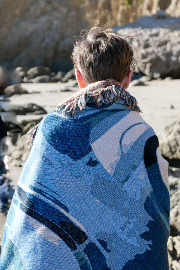 Depths Woven Throw Blankets