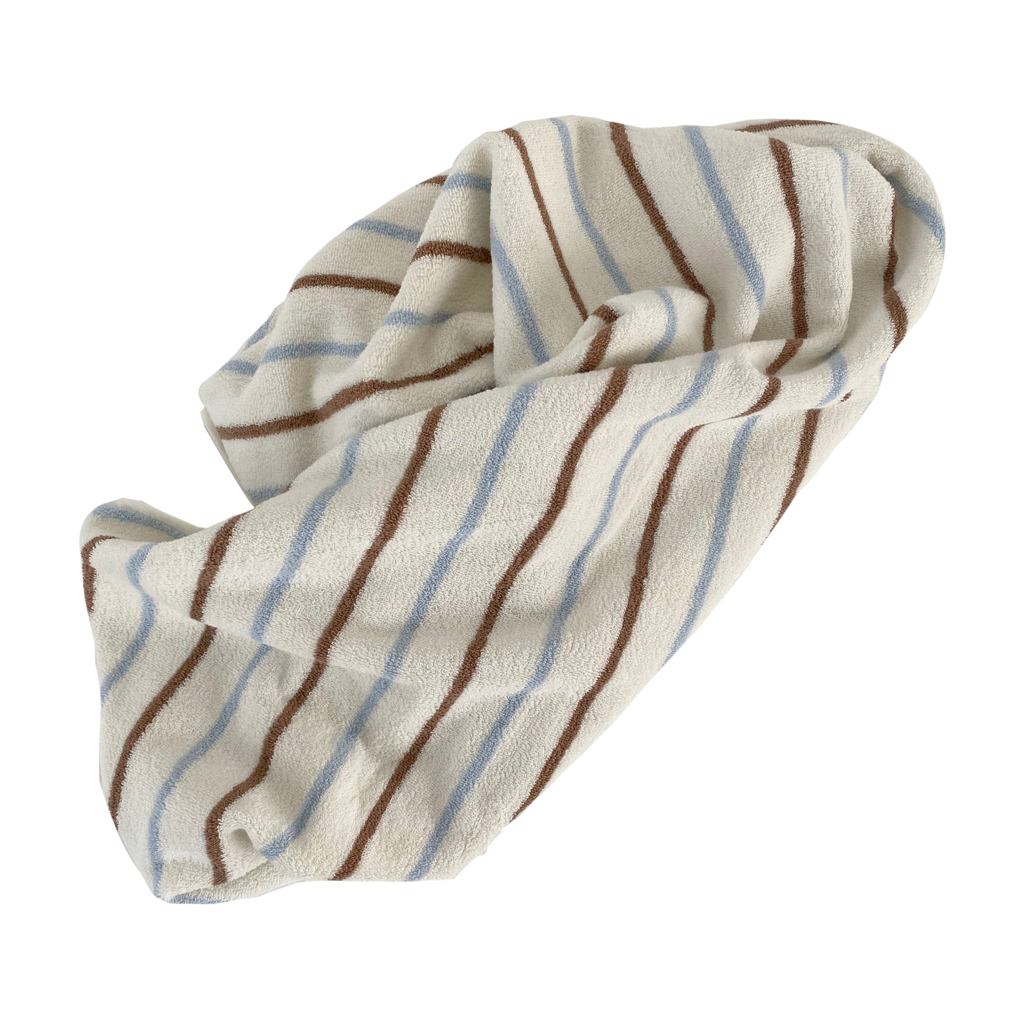 raita towel large caramel ice blue 1