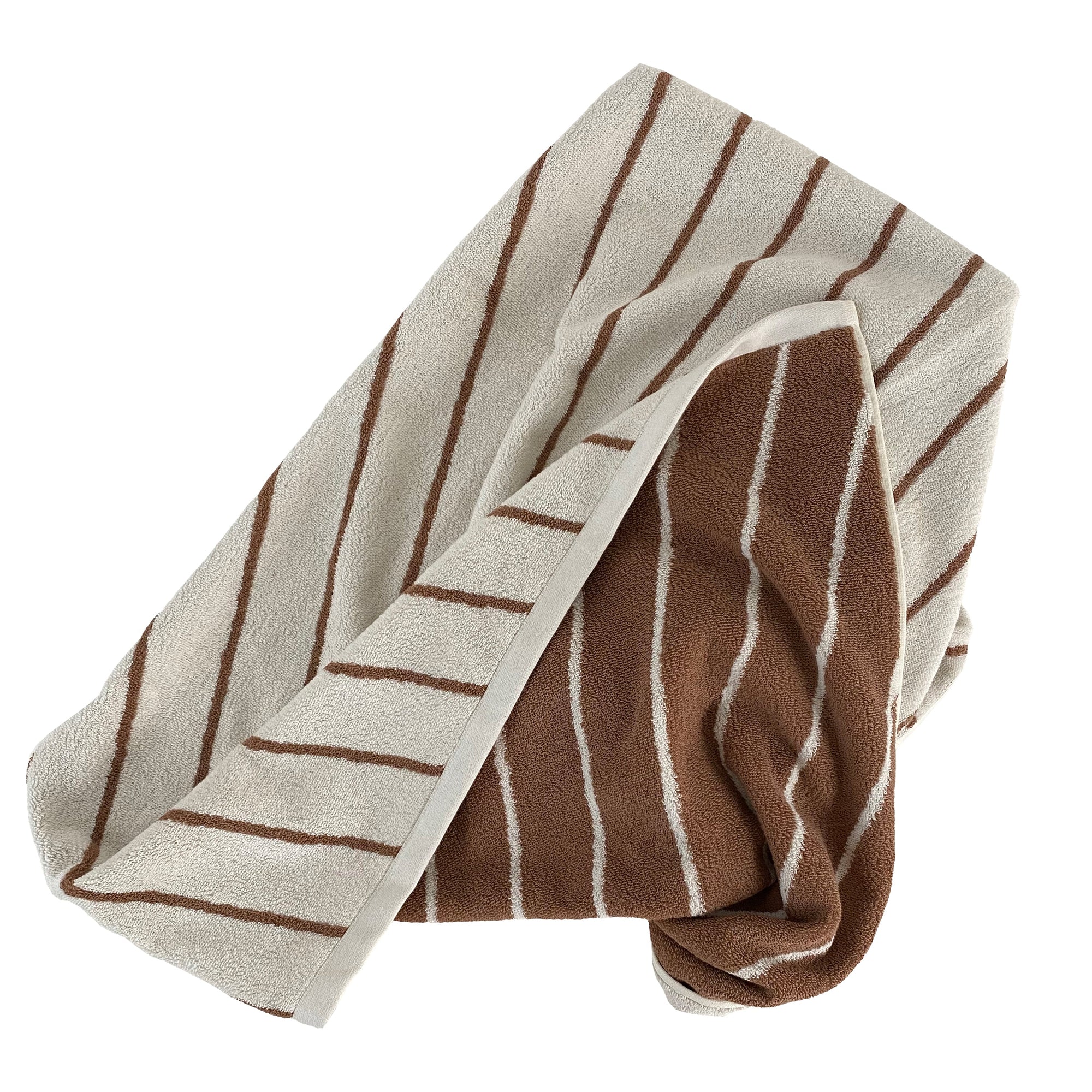 raita wash cloth pack of 2 cloud caramel 2