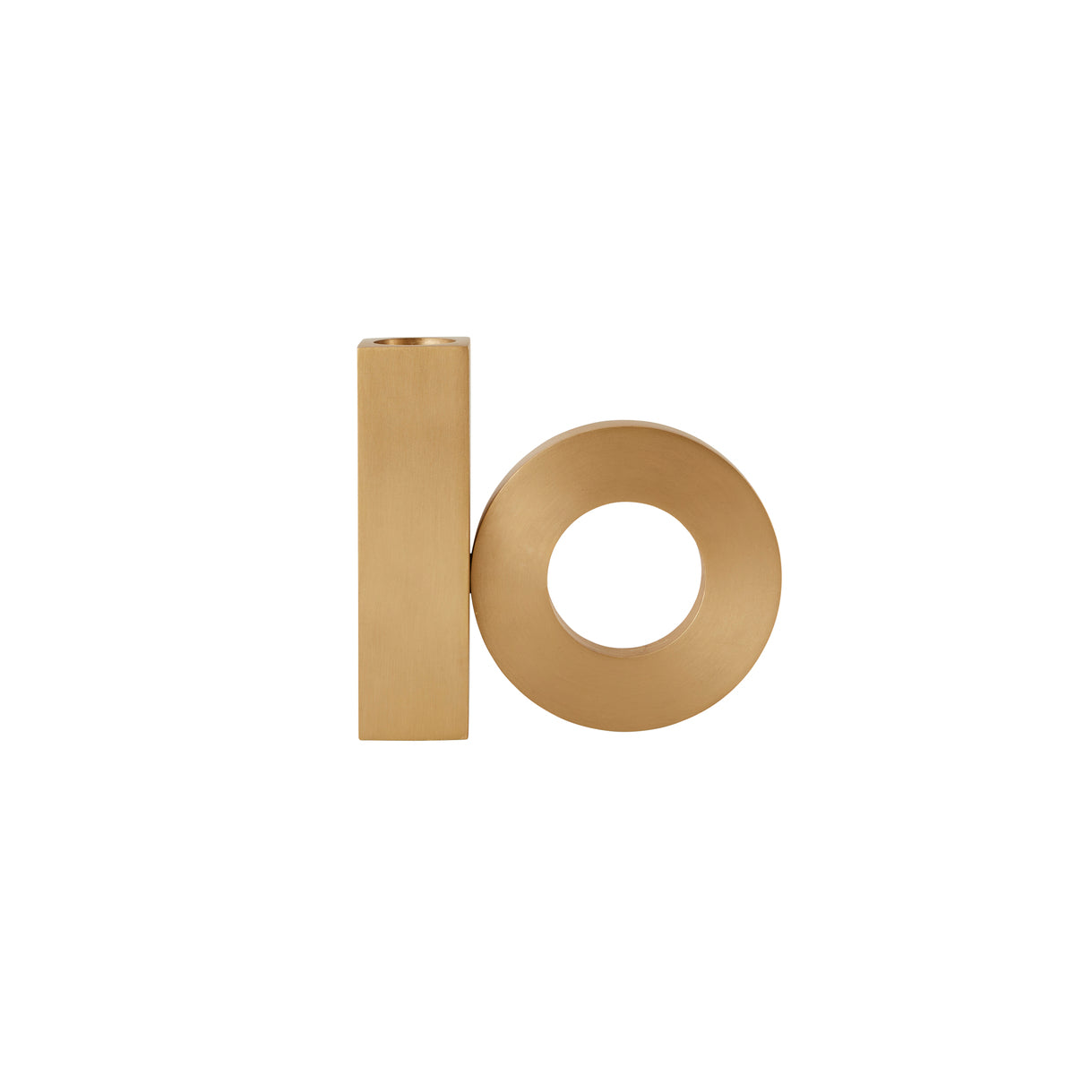 baari solid brass candleholder by oyoy l300235 1