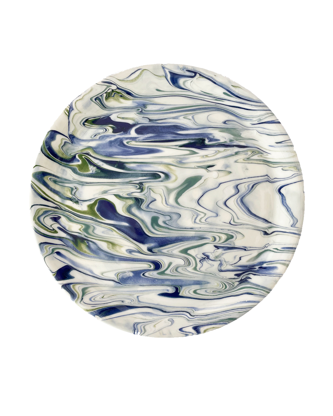 Marble Blue Green Dinner Plate Set Of 4 Uvn 1000132 3