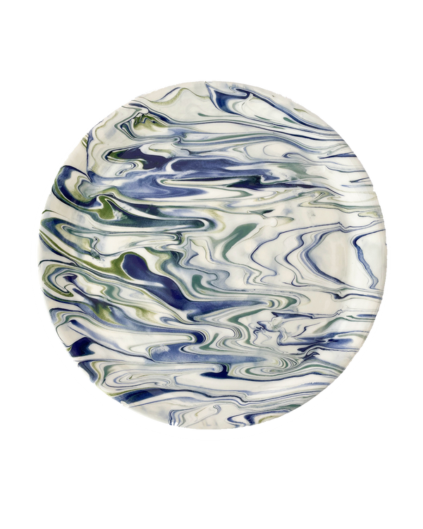 Marble Blue Green Dinner Plate Set Of 4 Uvn 1000132 3