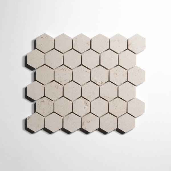 Crema Honed New Hexagon Tile Lc5Hx 1