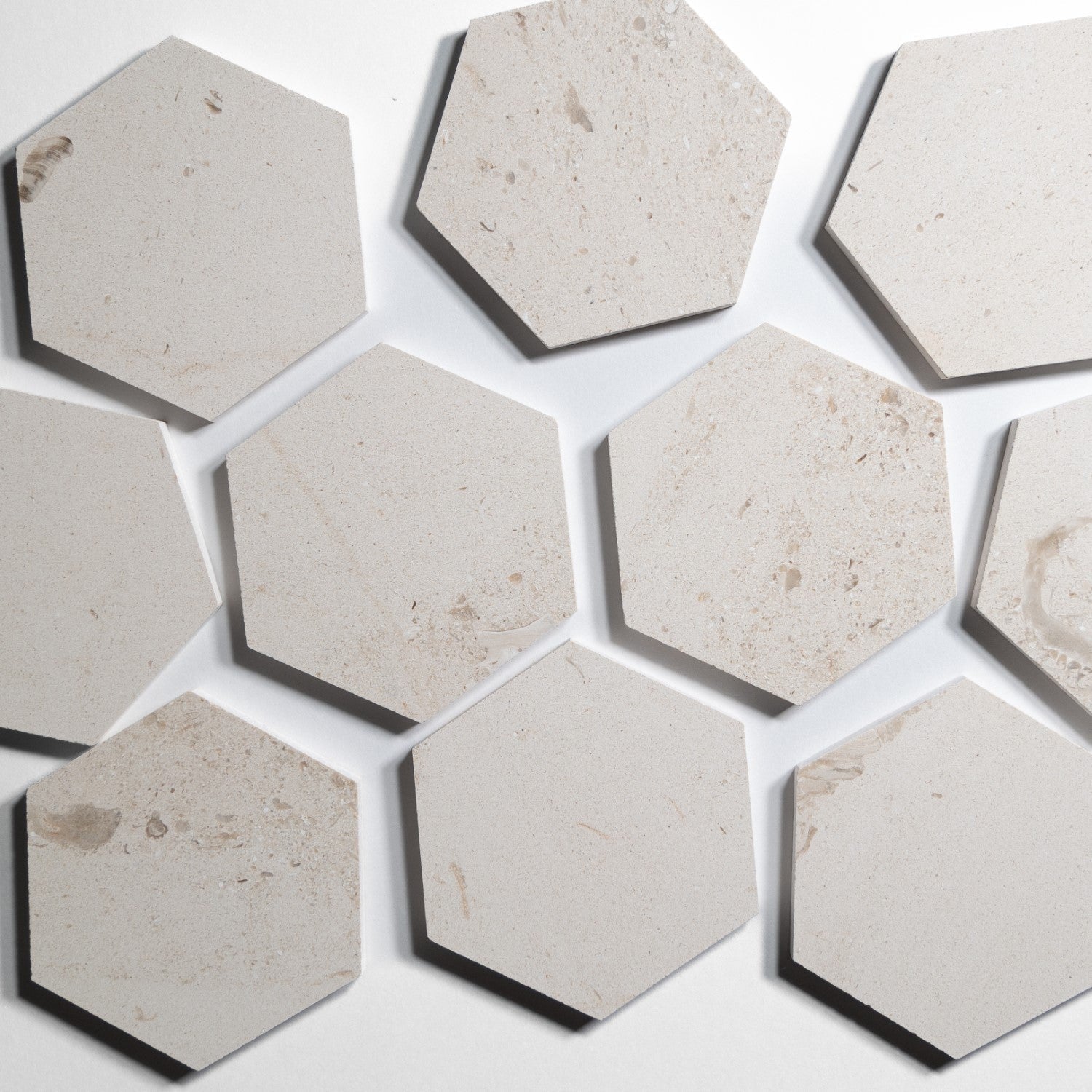 crema 5 hexagon tile by Designer Rug lc5hx 4