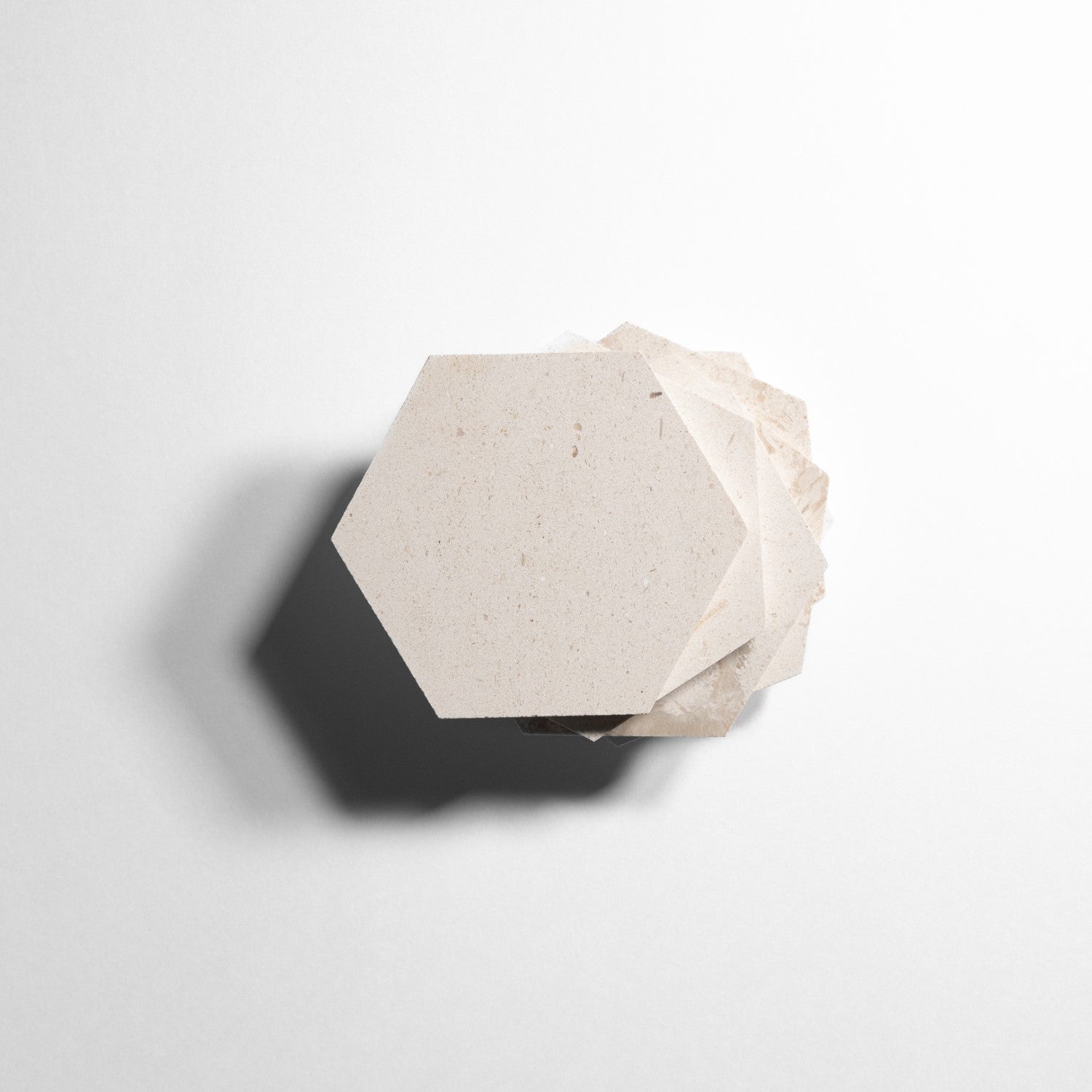 crema 5 hexagon tile by Designer Rug lc5hx 3