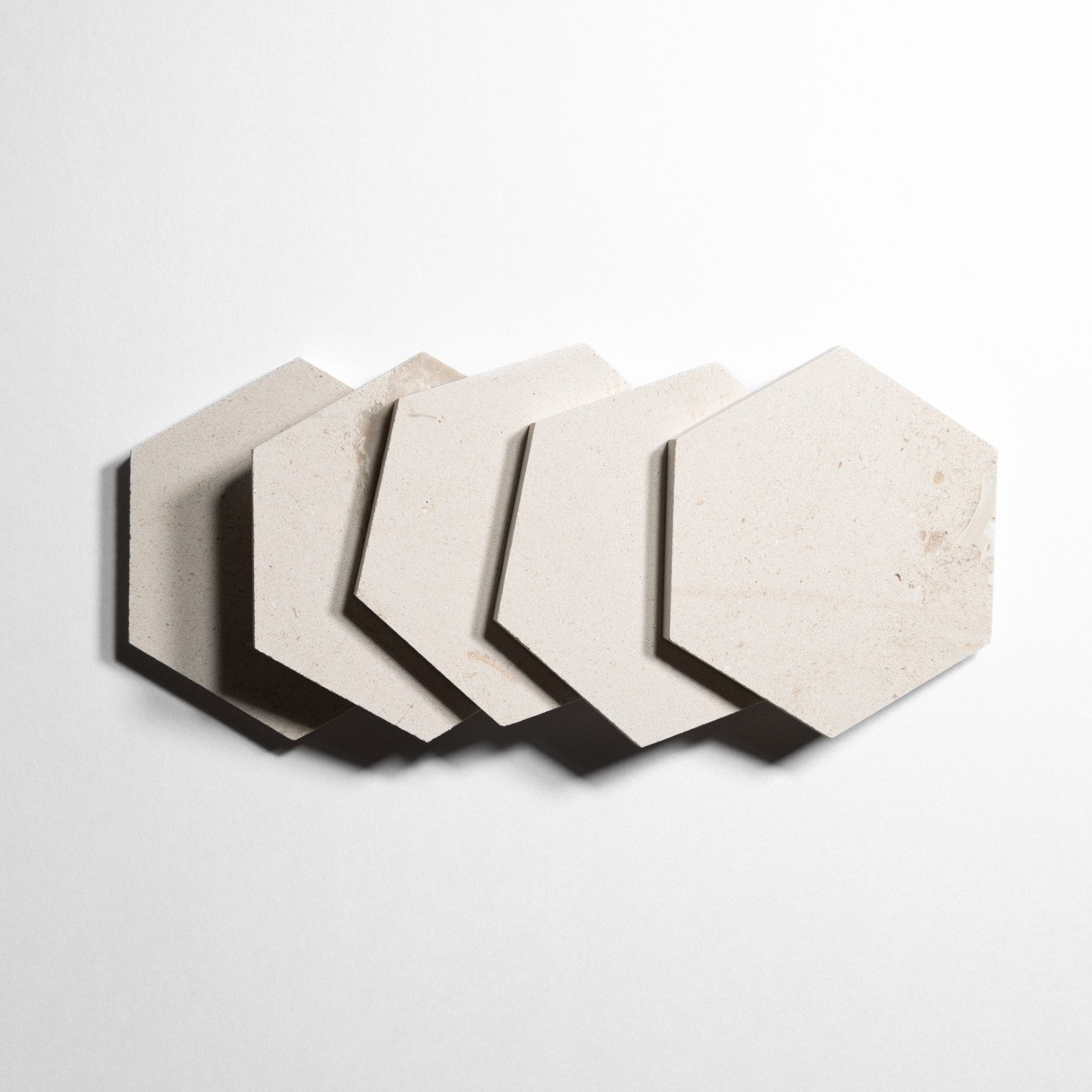 crema 5 hexagon tile by Designer Rug lc5hx 1