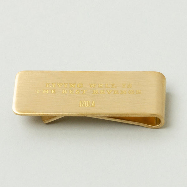 brass money clip living well 1