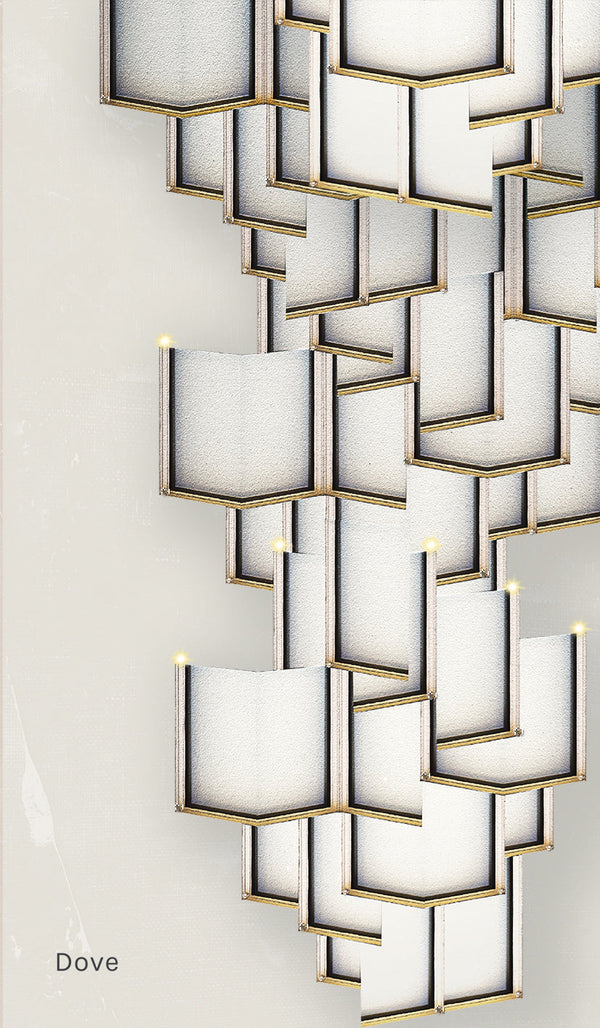 Lattice Systems LED Wallpaper in Various Colors by Meystyle
