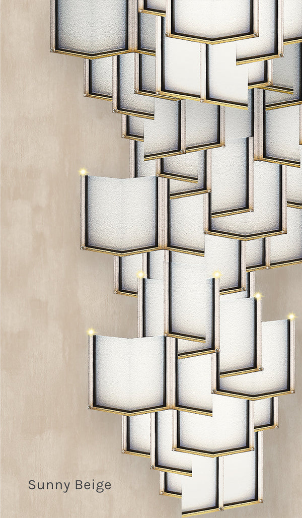 Lattice Systems LED Wallpaper in Various Colors by Meystyle