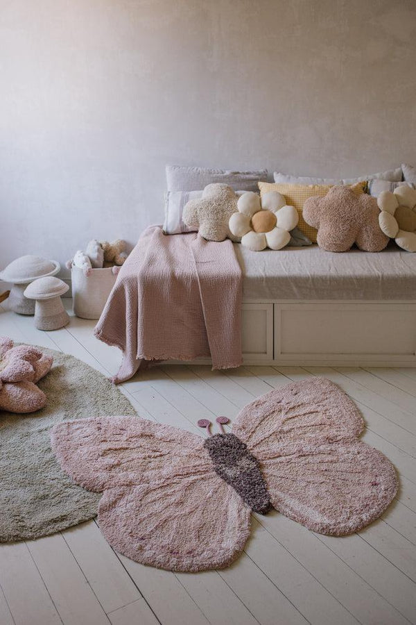 Washable Animal Rug Baby Butterfly Lorena Canals C Ar Babut 2