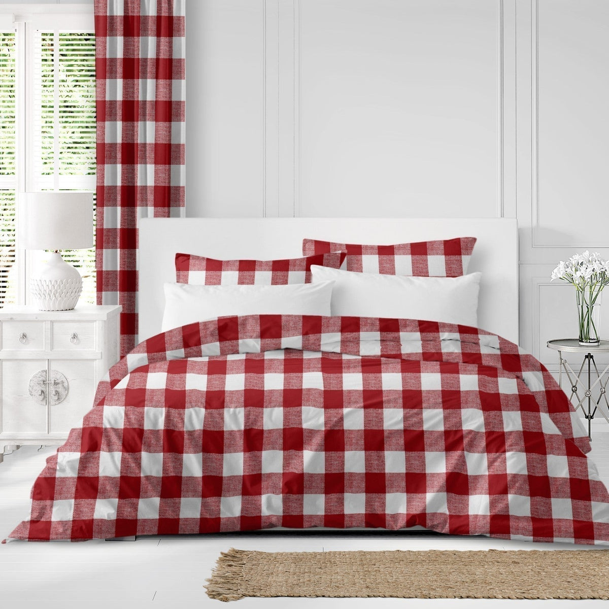 Lumberjack Check Red/White Bedding 2
