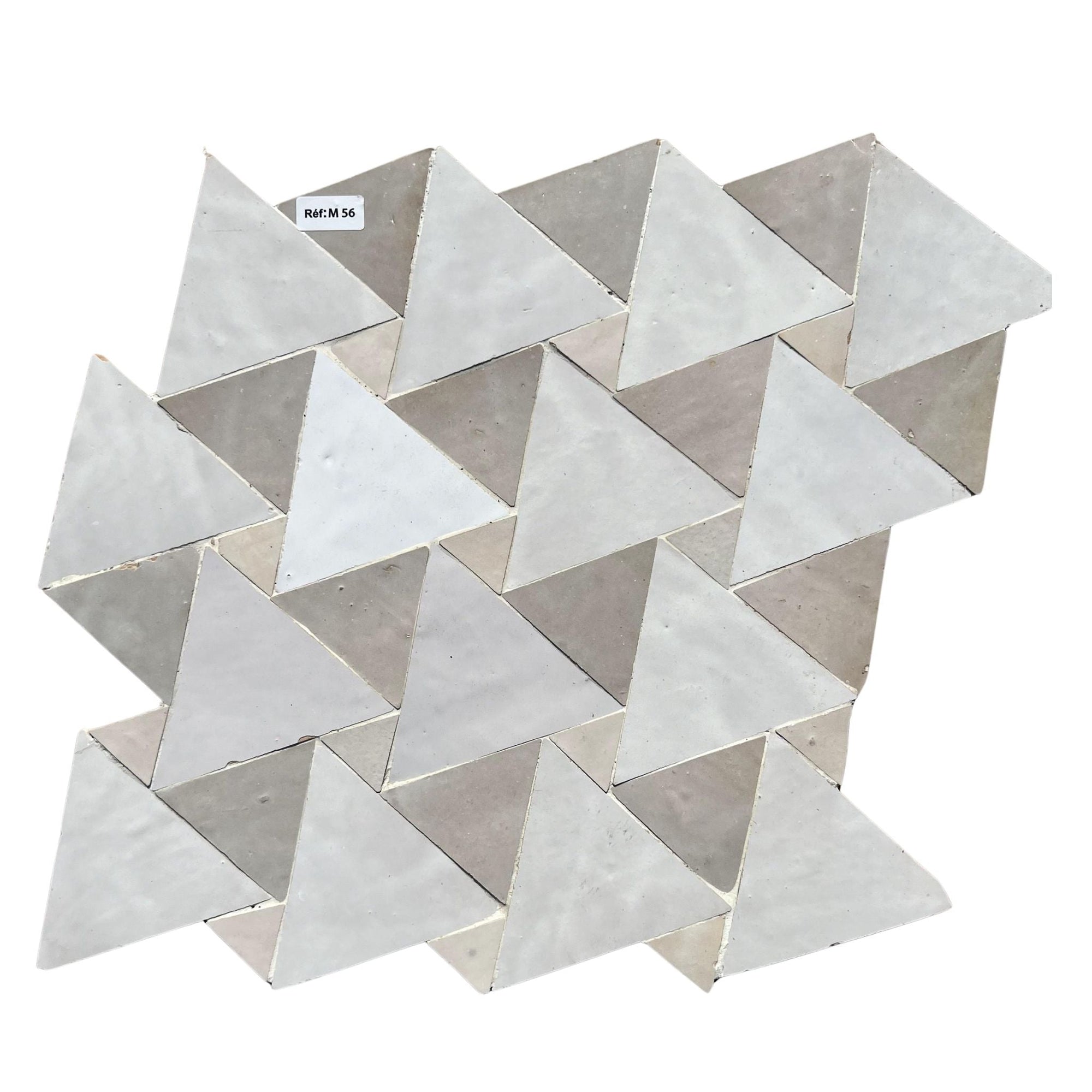 Pythagoras Blanc Mosaic TIle