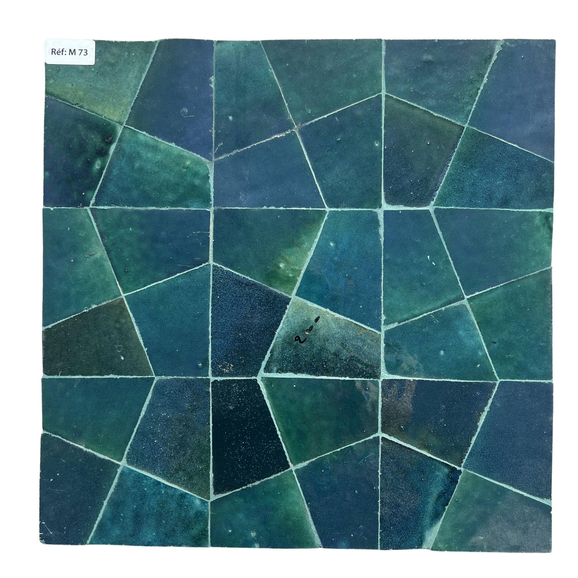 Balearic Blue Optical Mosaic Tile