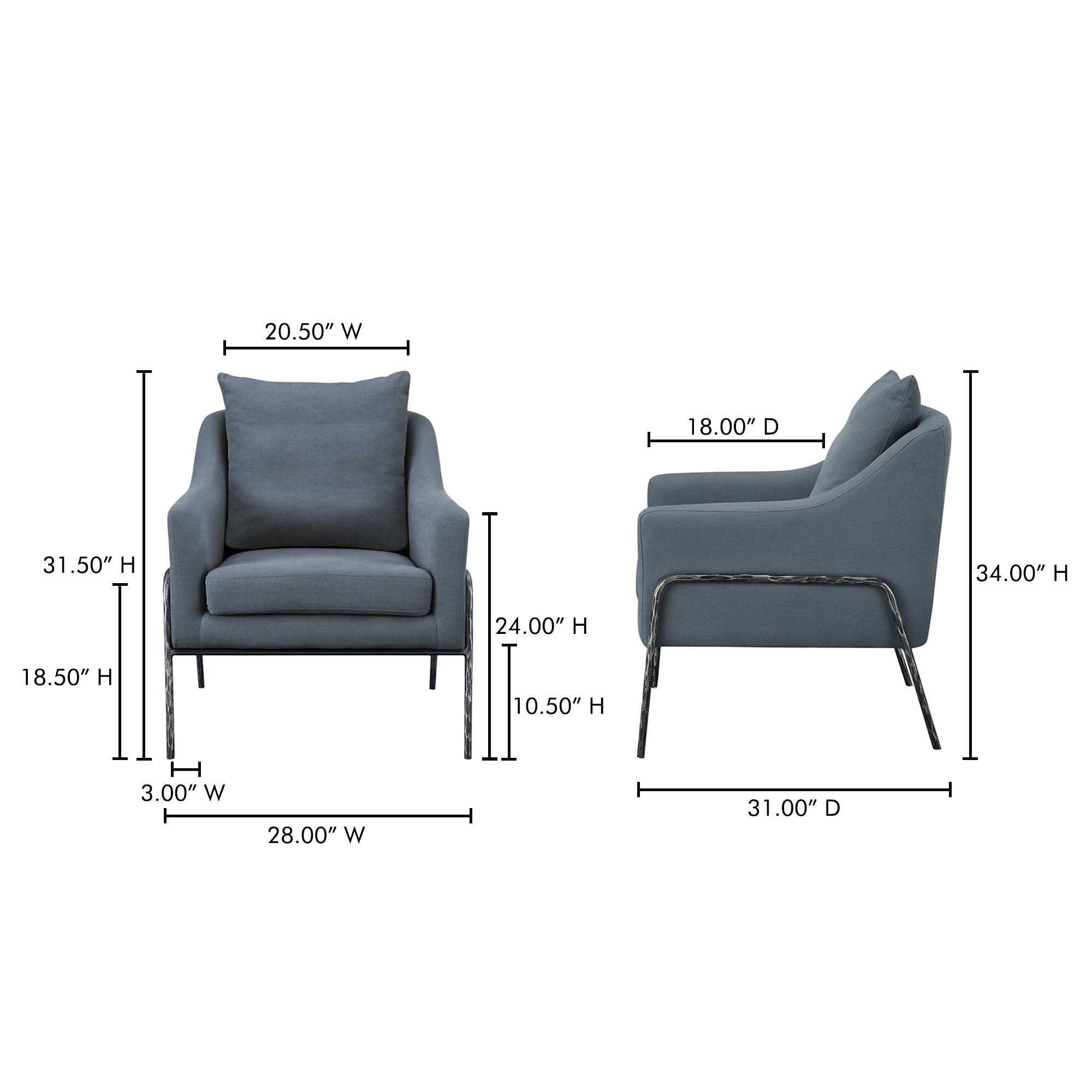 Archer Accent Chair Moes Home Collection Mhc Me 1063 26 6