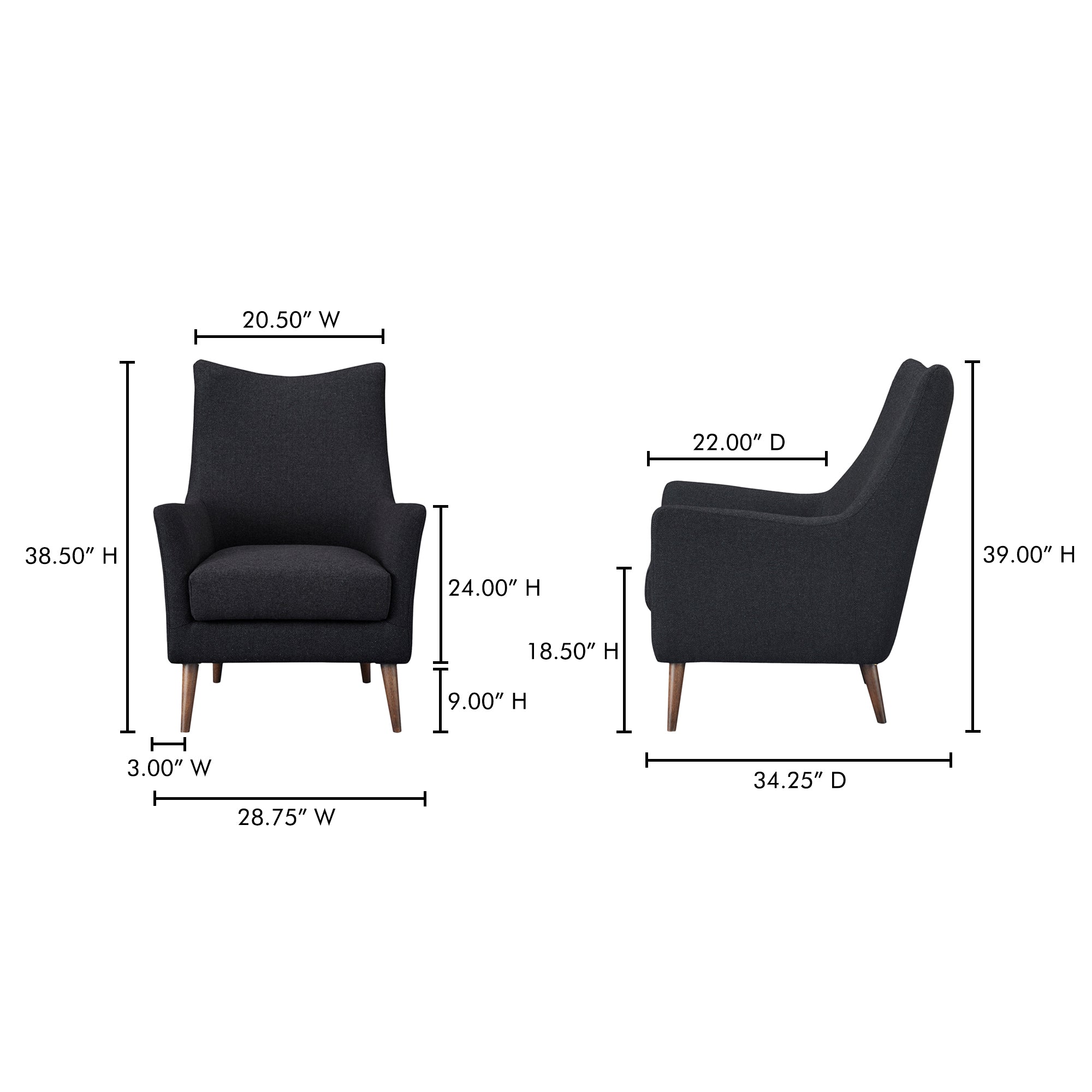 Fisher Armchair Moes Home Collection Mhc Me 1066 07 6