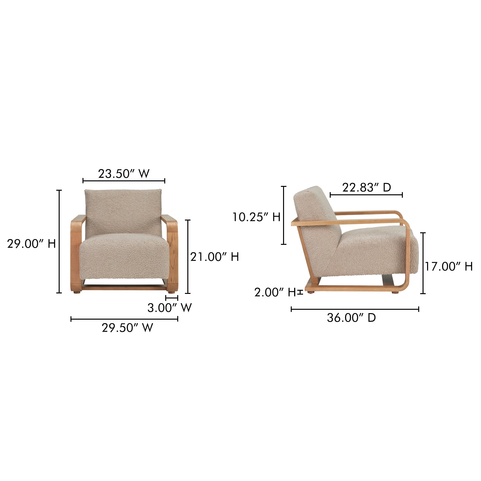 Eckersley Lounge Chair Moes Home Collection Mhc Me 1073 34 23