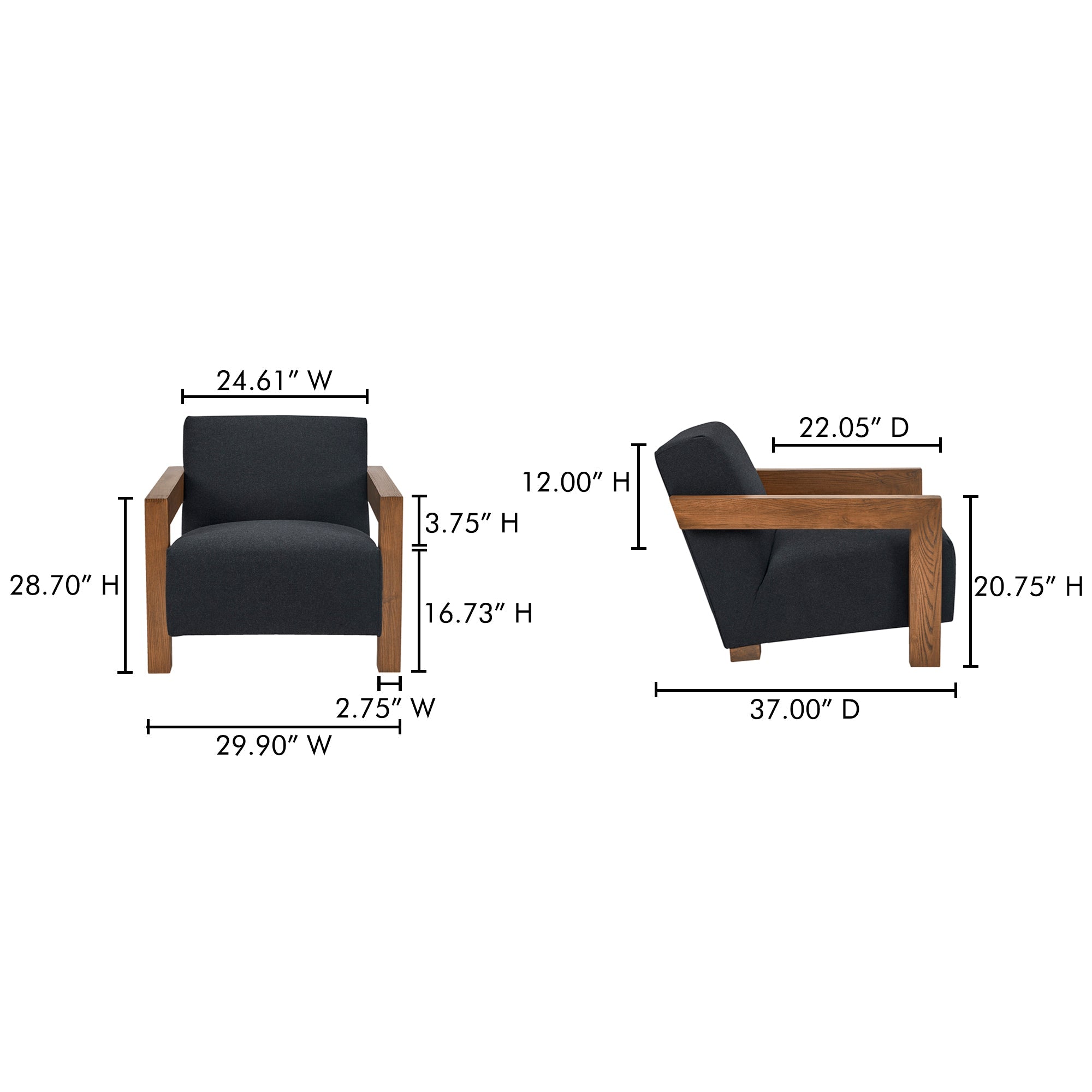 Garnet Lounge Chair Moes Home Collection Mhc Me 1075 07 13