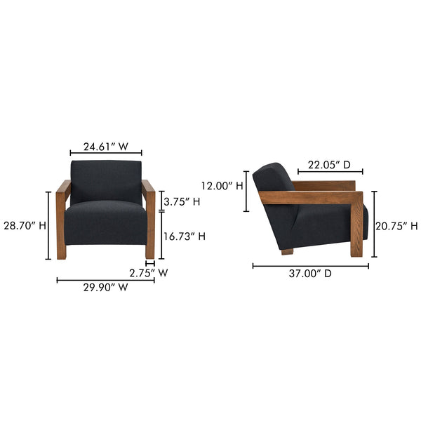 Garnet Lounge Chair Moes Home Collection Mhc Me 1075 07 13