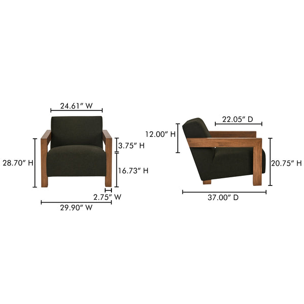 Garnet Lounge Chair Moes Home Collection Mhc Me 1075 07 14