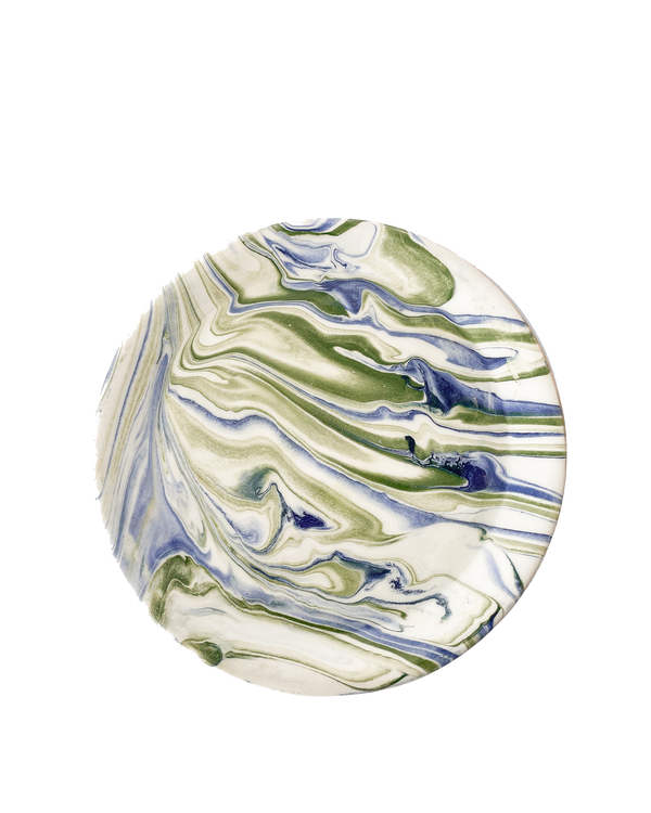 Marble Blue Green Salad Plate Set Of 4 Uvn 1000133 6