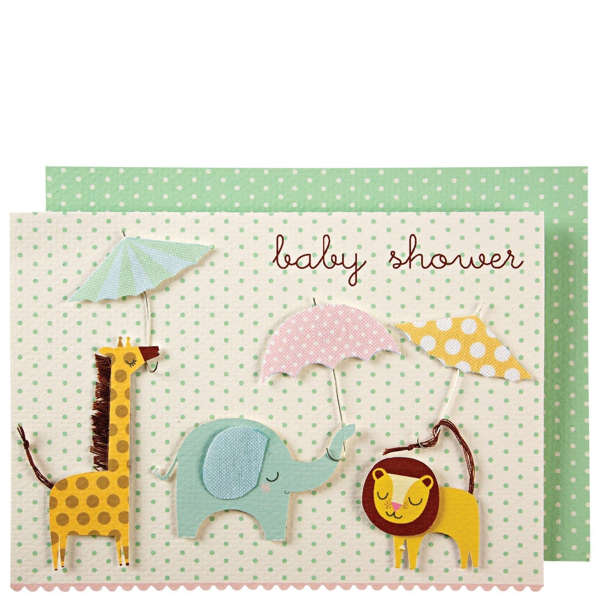 animals umbrellas baby card by meri meri mm 103177 1