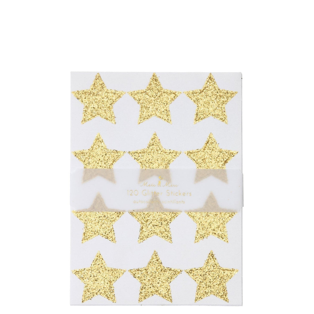 gold glitter stars sticker sheets by meri meri mm 149896 1
