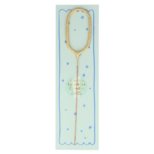 gold sparkler number candle by meri meri mm 156070 1